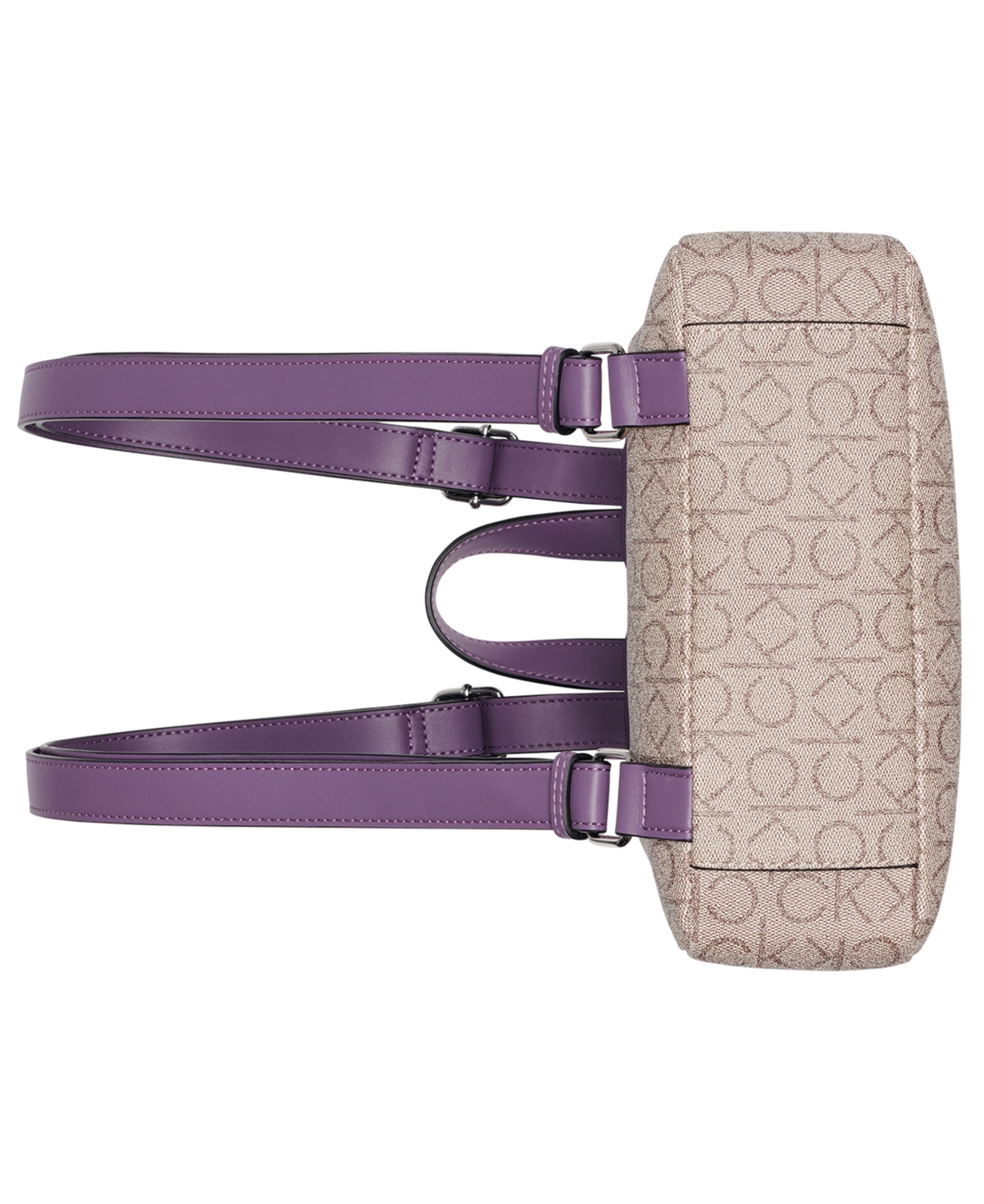 Calvin Klein Garnet Signature Triple Compartment Backpack In Animal Print