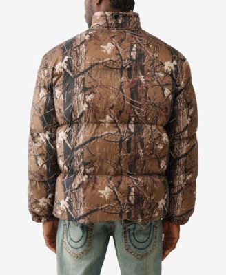 Men's Camo Printed Puffer Jacket