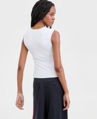 Women's Sleeveless Built-In Bra Top