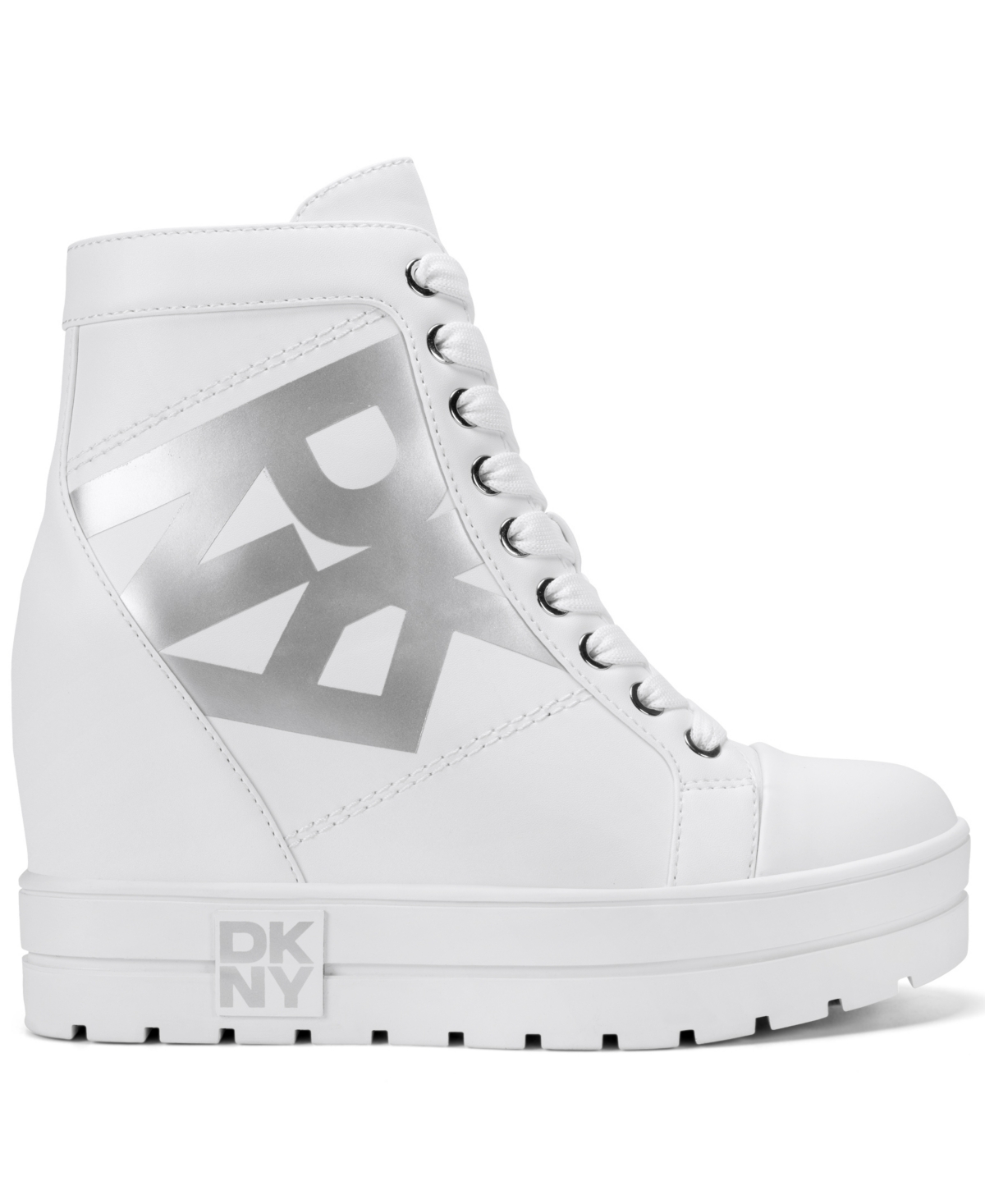 Dkny Women's Clary Wedge Sneakers In White