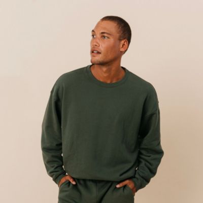 Men’s Organic Cotton Teddy Oversized Crewneck