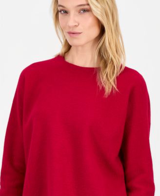 Women's Wool Long-Sleeve Crewneck Sweater