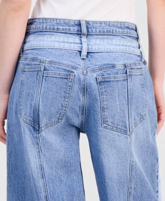 Women's High-Rise Barrel-Leg Jeans, Macy's Exclusive