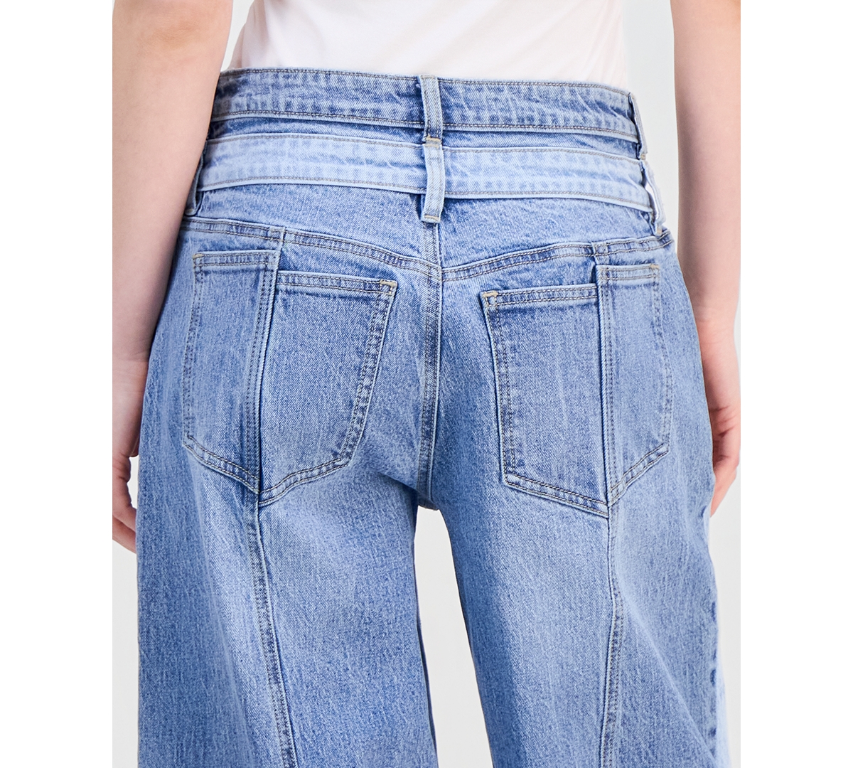 Bar Iii Women's High-Rise Barrel-Leg Jeans, Macy's Exclusive