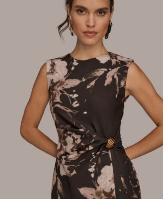 Women's Floral Print Sleeveless Dress