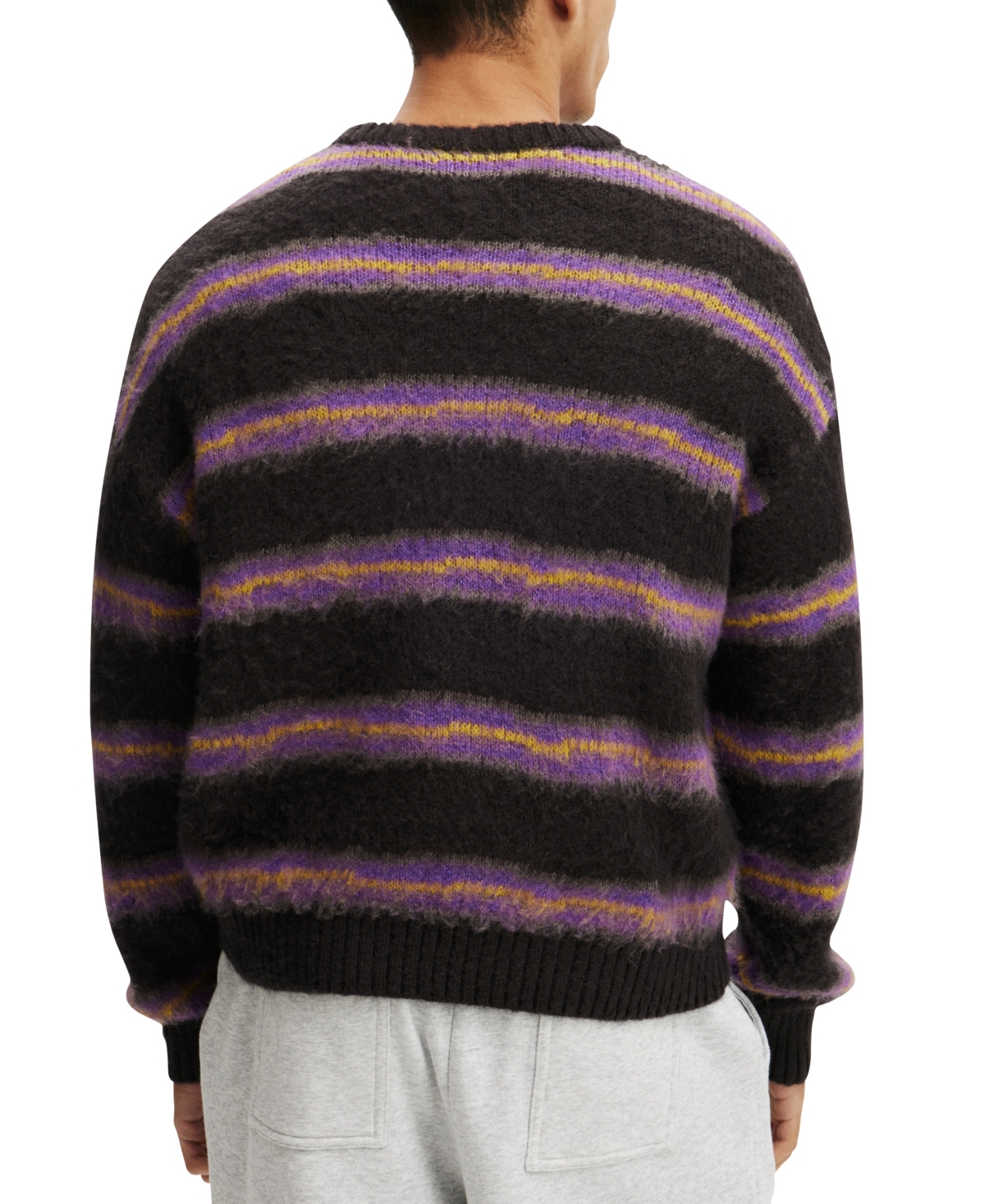 Cotton On Men's Fuzzy Crew Knit Sweater
