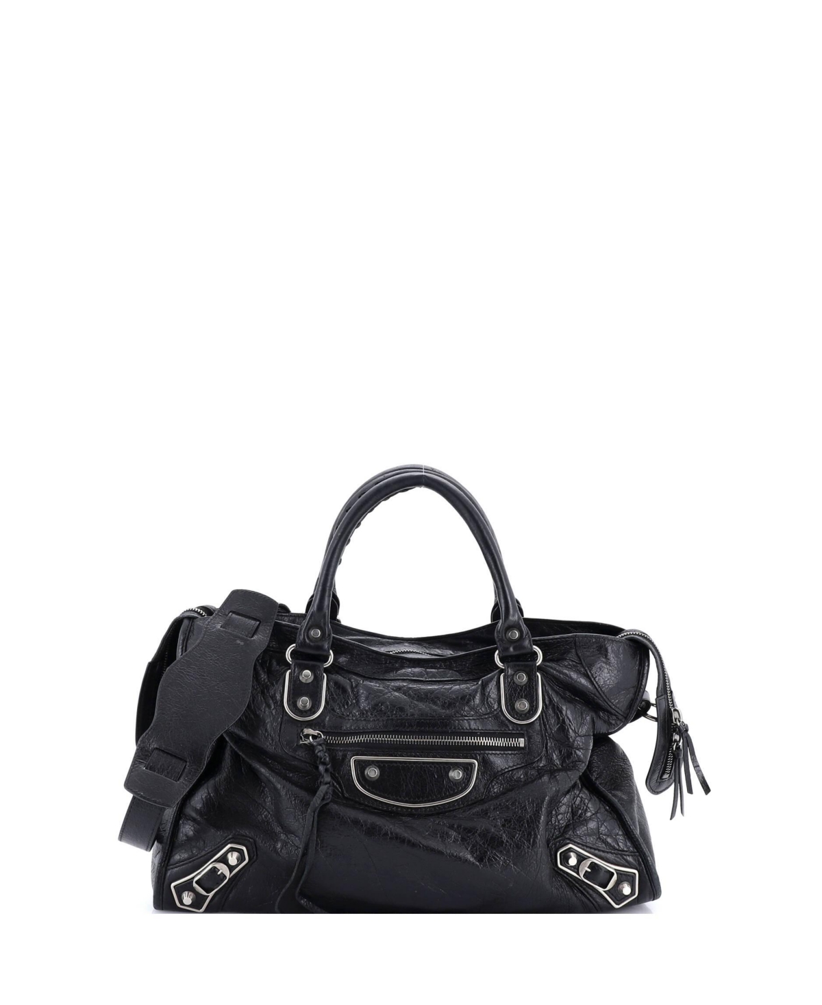 Pre-Owned Balenciaga Medium City Classic Metallic Edge Bag Leather