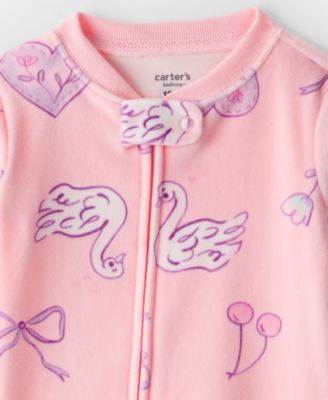 Baby Boys' or Baby Girl Dream Plush Footed Long-Sleeve One Piece Pajama