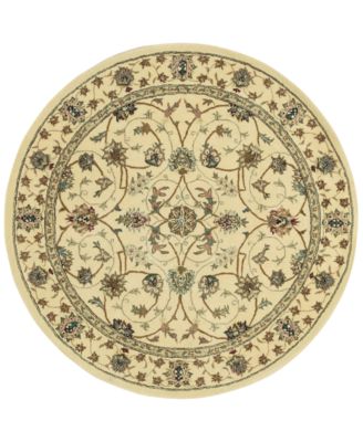 Wool and Silk 2000 2023 Ivory 6' Round Rug