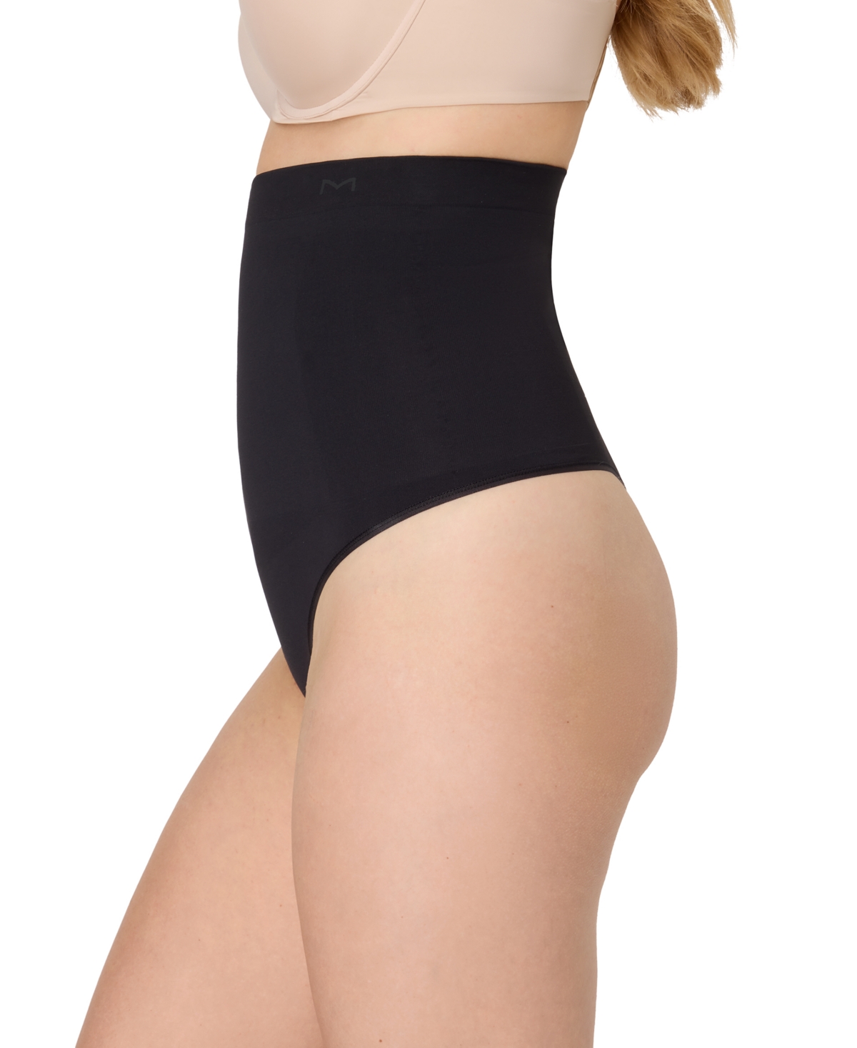 Maidenform Women's Seamless High Waist Thong In Black
