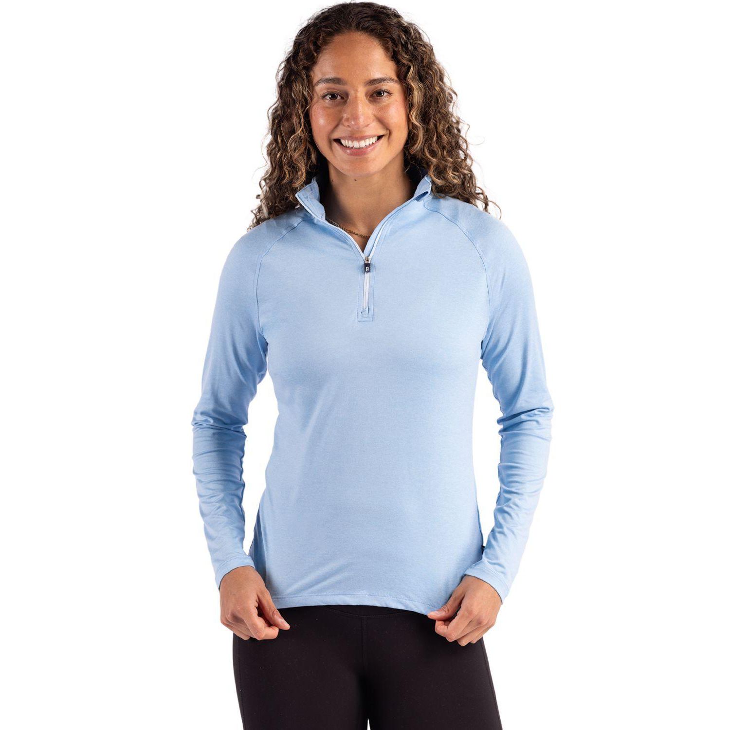 Women's Cutter and Buck Coastline Epic Comfort Recycled Quarter Zip