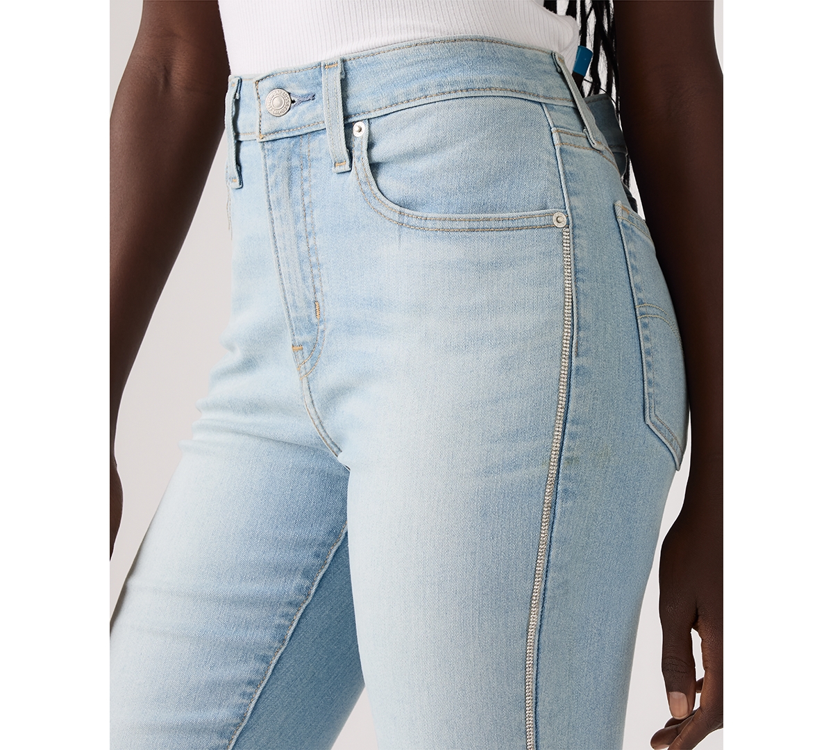 Levi's 725 Rhinestone High-waist Classic Stretch Bootcut Jeans