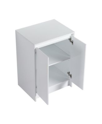 72" White Vanity Combo: 4-Storage & 2-Wall Cabinets, Soft Close