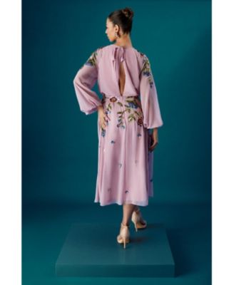 Women's Embellished Sequin Midi Dress