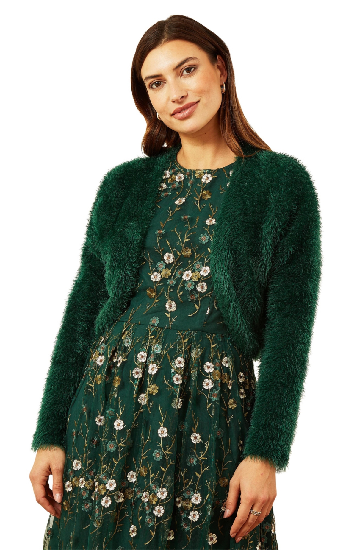 Yumi Women's Eyelash Knit Bolero