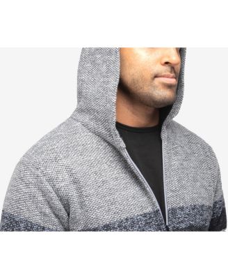 Men's Zip Up Fleece Lined Cardigan Hooded Sweater