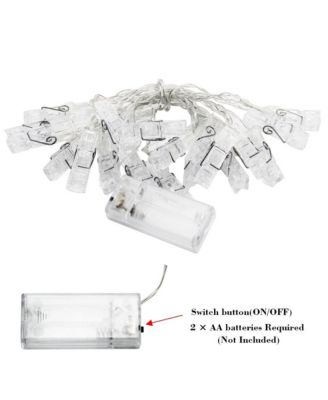 LED Photo Clips String Lights Battery Operated Fairy Lights