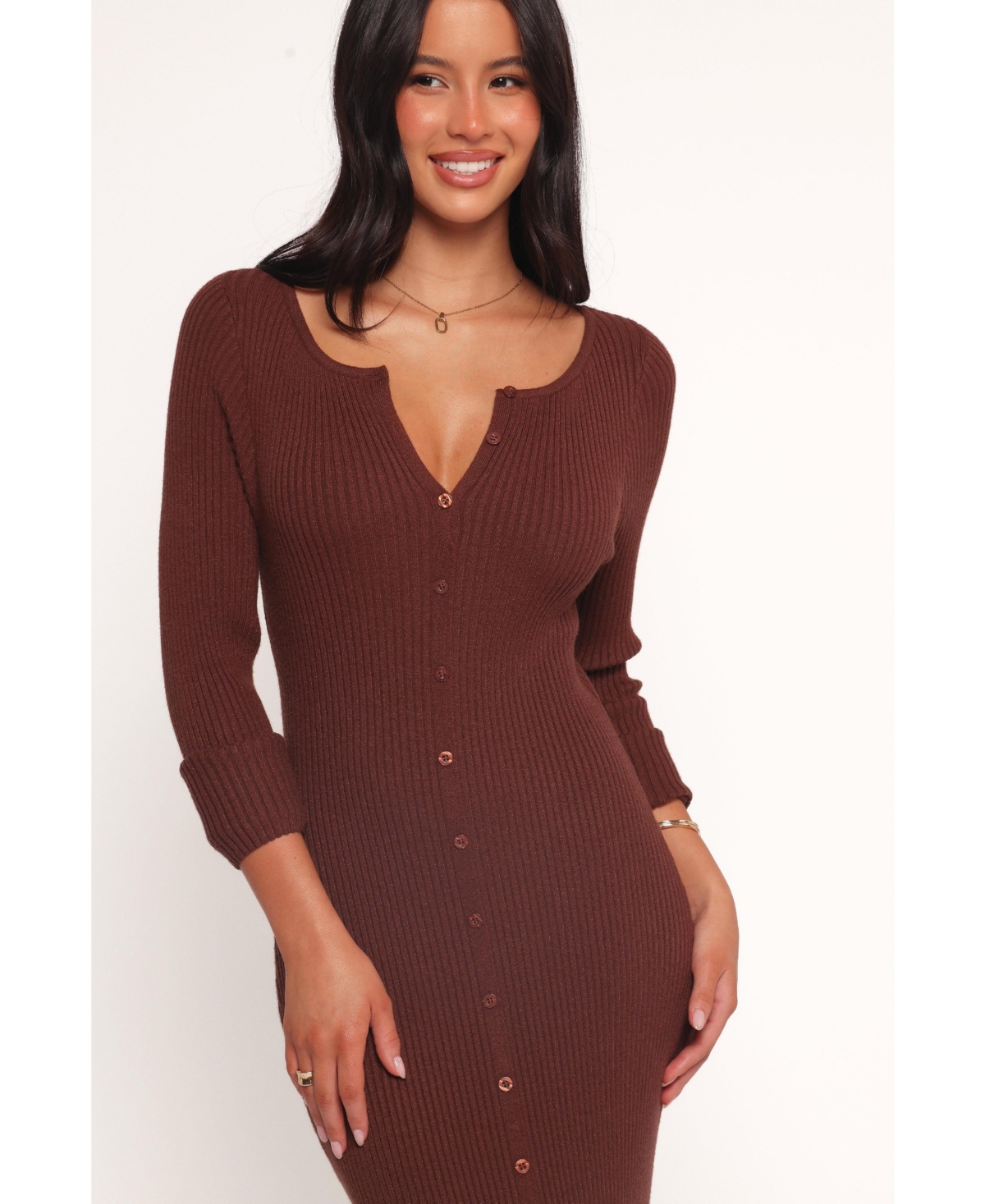 Petal and Pup Women's Marshall Button Through Knit Maxi Dress