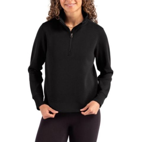 Женские свитеры Cutter & Buck Women's Cutter and Buck Roam Epic Versatility Recycled Quarter Zip Pullover