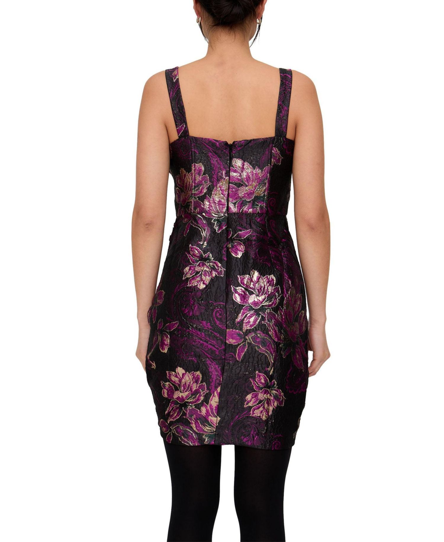 Women's Derry Floral Lurex Jacquard Midi Dress