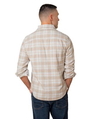 Men's Organic Flannel Double Pocket Button Down Shirt