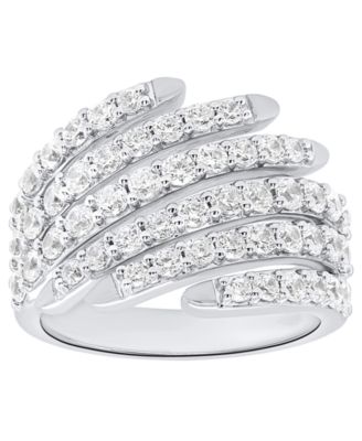 Lab-Grown Diamond Ring (2.ct. t.w.) in 14k Gold Plated Sterling Silver