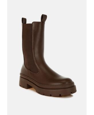 Women's Jolt Elasticated Gussets Lug Sole Boots