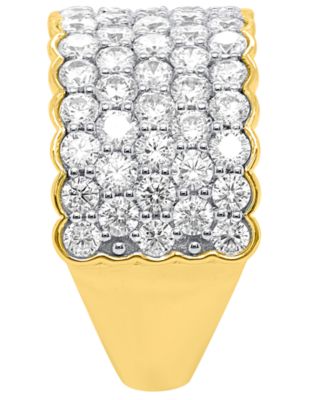 Lab-Grown Diamond Ring (3.ct. t.w.) in 14k Gold Plated Sterling Silver