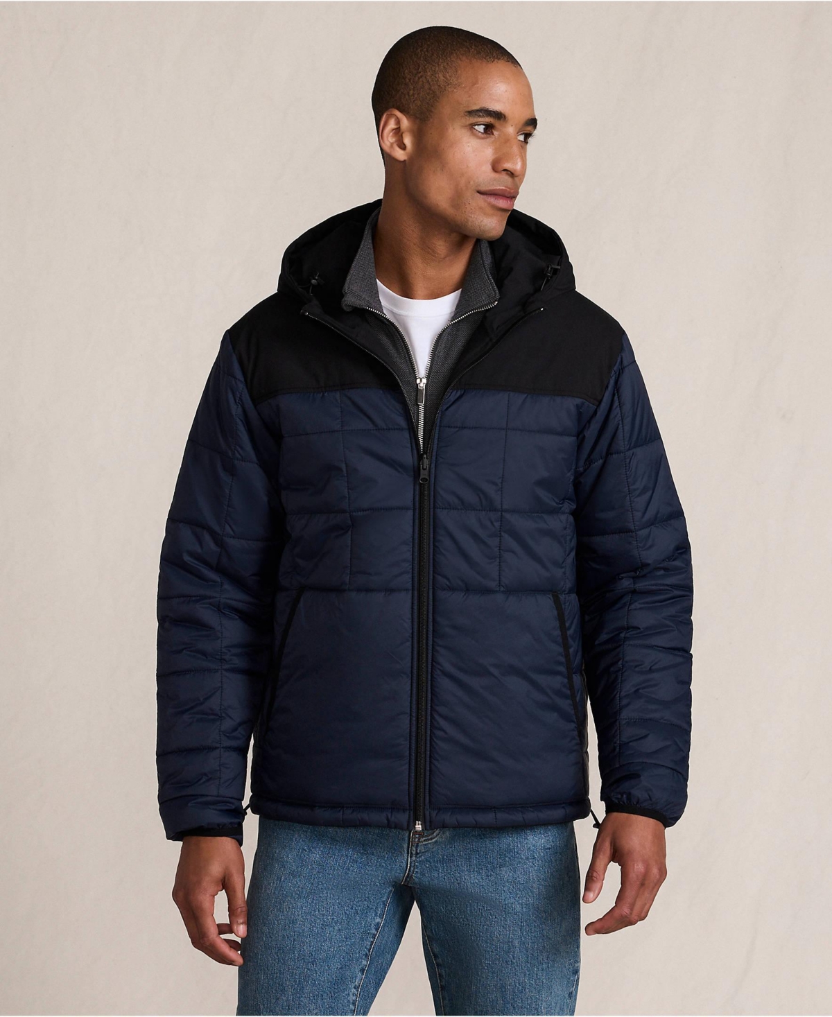 Lands' End Men's Weatherproof Reversible Hooded Jacket