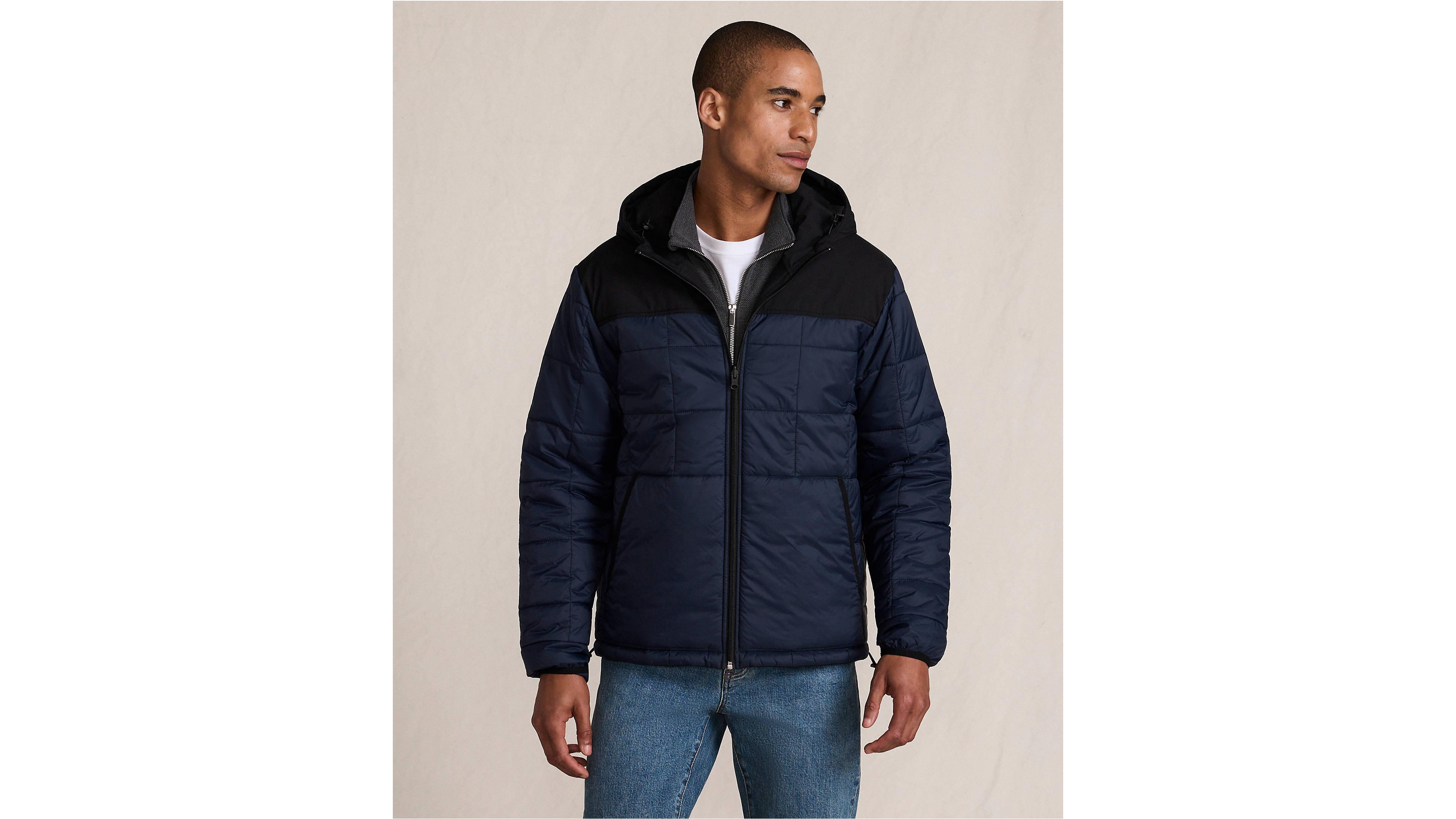 Lands' End Men's Weatherproof Reversible Hooded Jacket