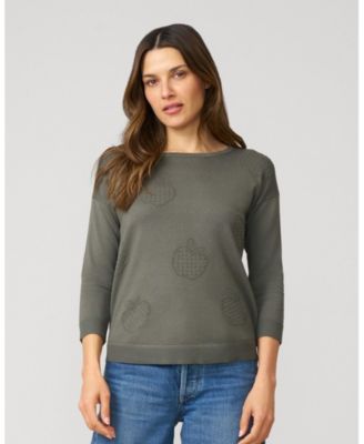 Women's Apple Drop Shoulder Tunic Sweater
