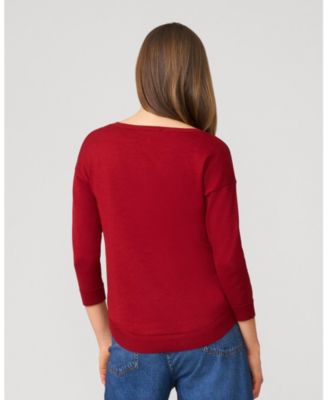 Women's Apple Drop Shoulder Tunic Sweater