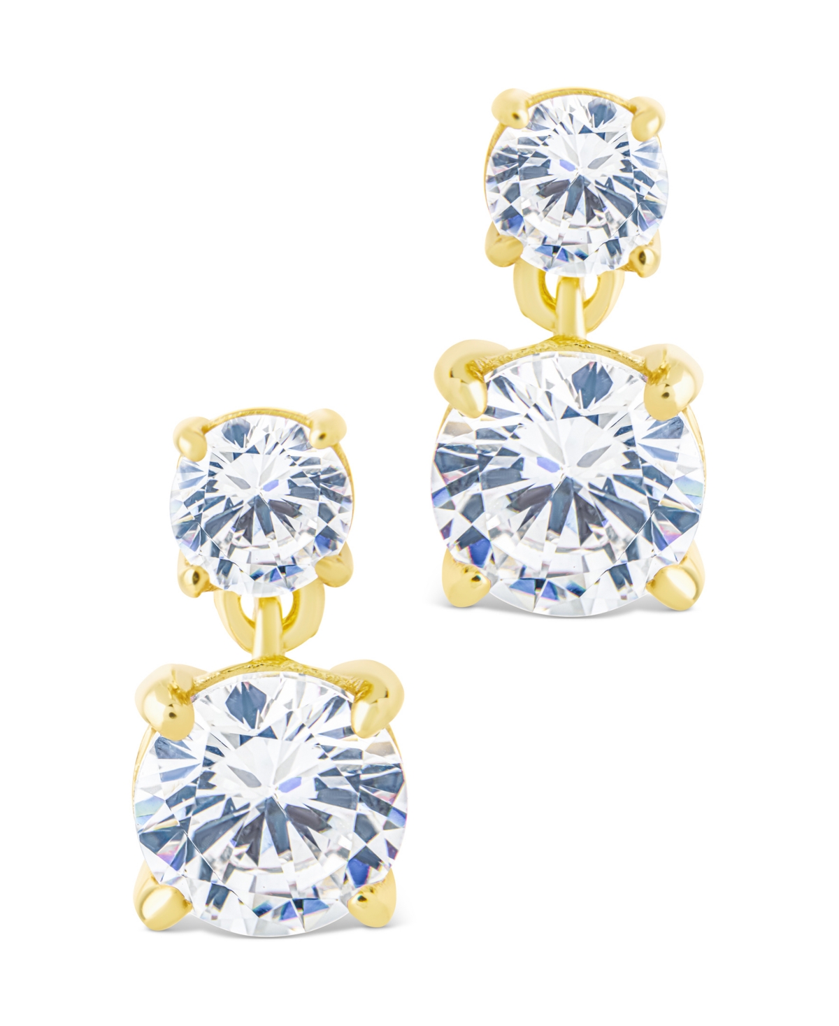 Sterling Forever Silver Galatea Brilliant Cut Cz Studs