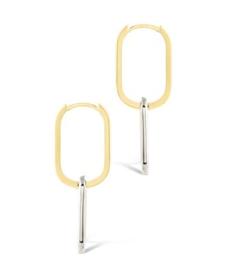 Raleigh Link Drop Hoop Earrings