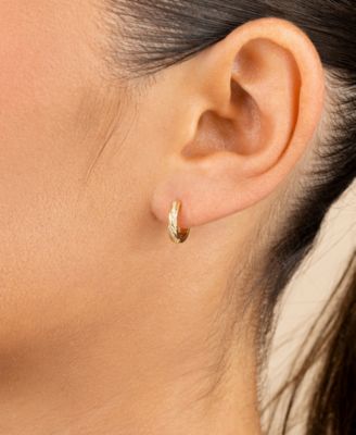 Sterling Silver Adelise Micro Hoops