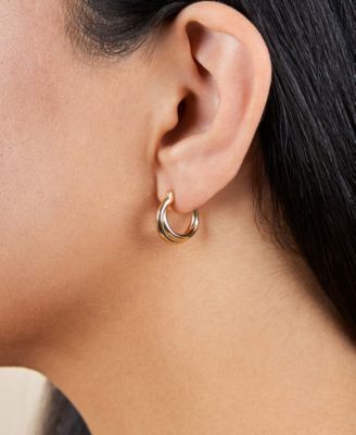 Sterling Silver Janice Twisted Hoop Earrings