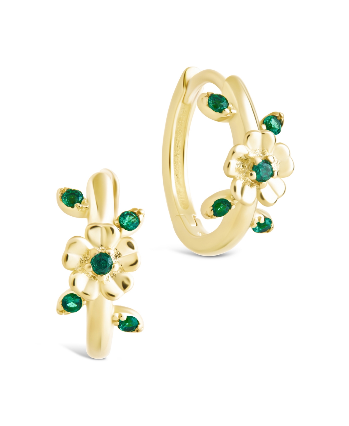 Sterling Forever Sterling Silver Cambrie Micro Hoops