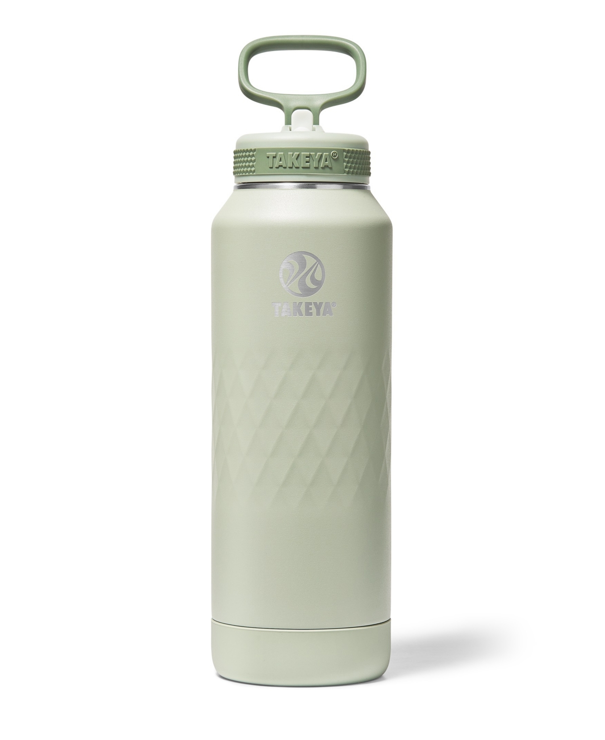 Takeya Sport 40 Oz. Triple-insulated Water Bottle With Straw Lid In Green