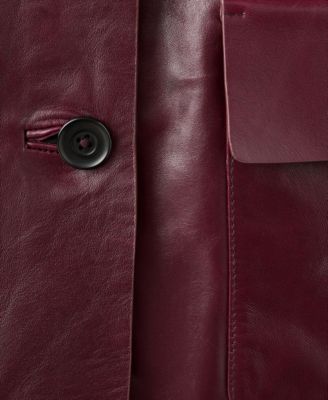 Women's Selection Leather Buttons Jacket