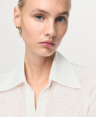 Women's Patches Lyocell Shirt