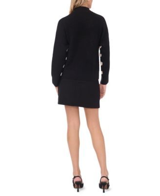 Women's Crewneck Zig-Zag Long-Sleeve Sweater		