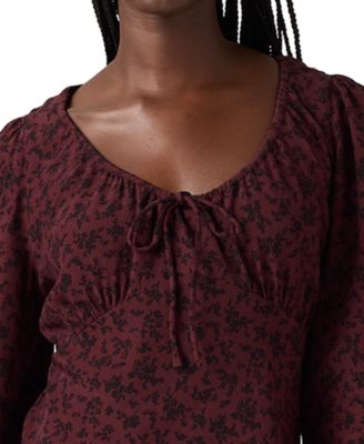 Women's Odette Holiday V-Neck Mini Dress