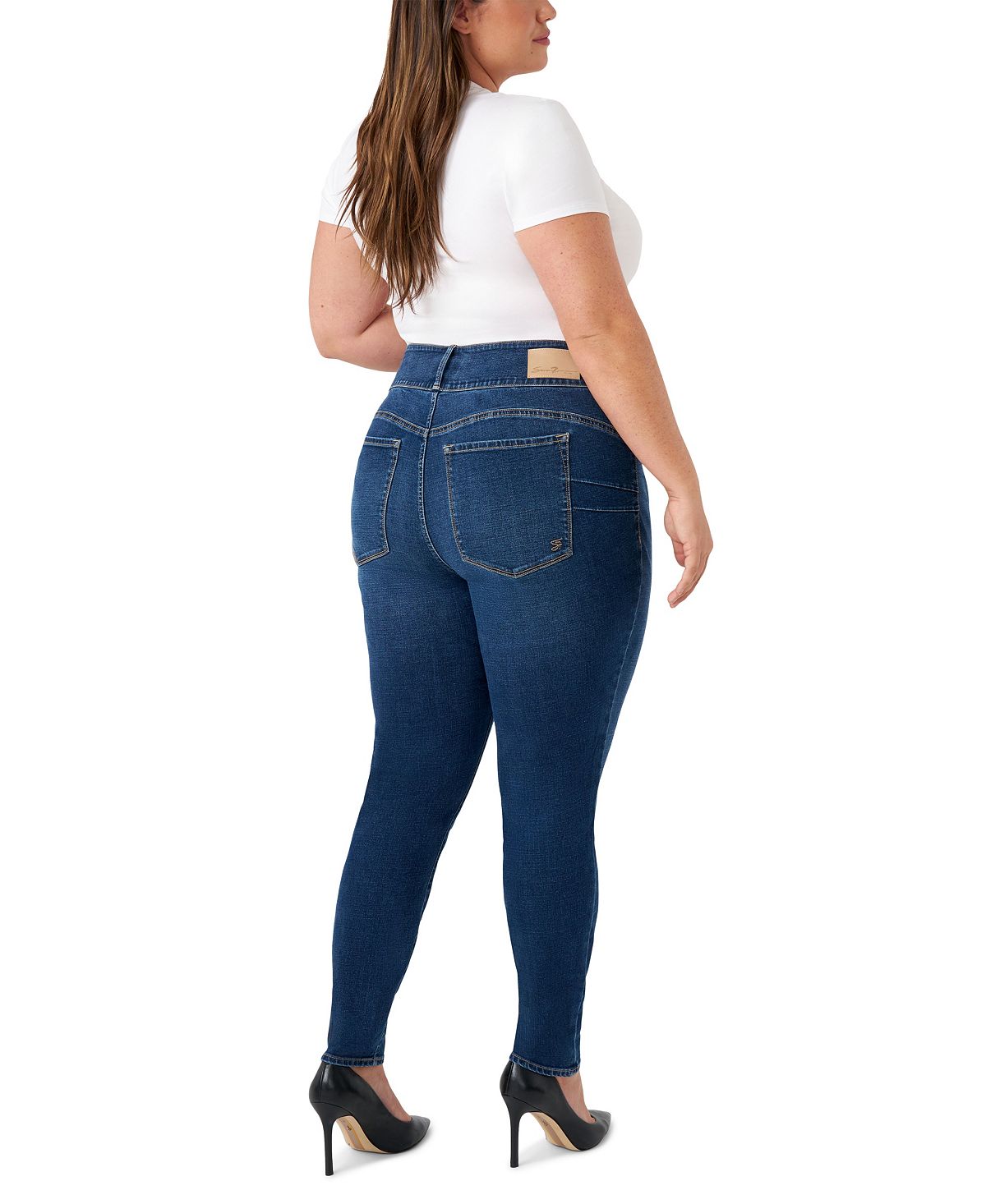 Seven7 Plus Size High Rise Curvy Legging Jeans view 4 — MAYCSS fashion products