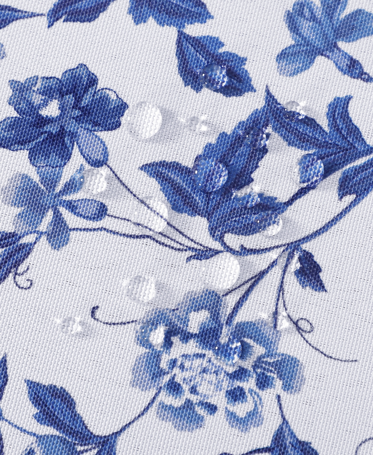 Laura Ashley Easy Care Pattern Tablecloth, 60" X 84" In Blue