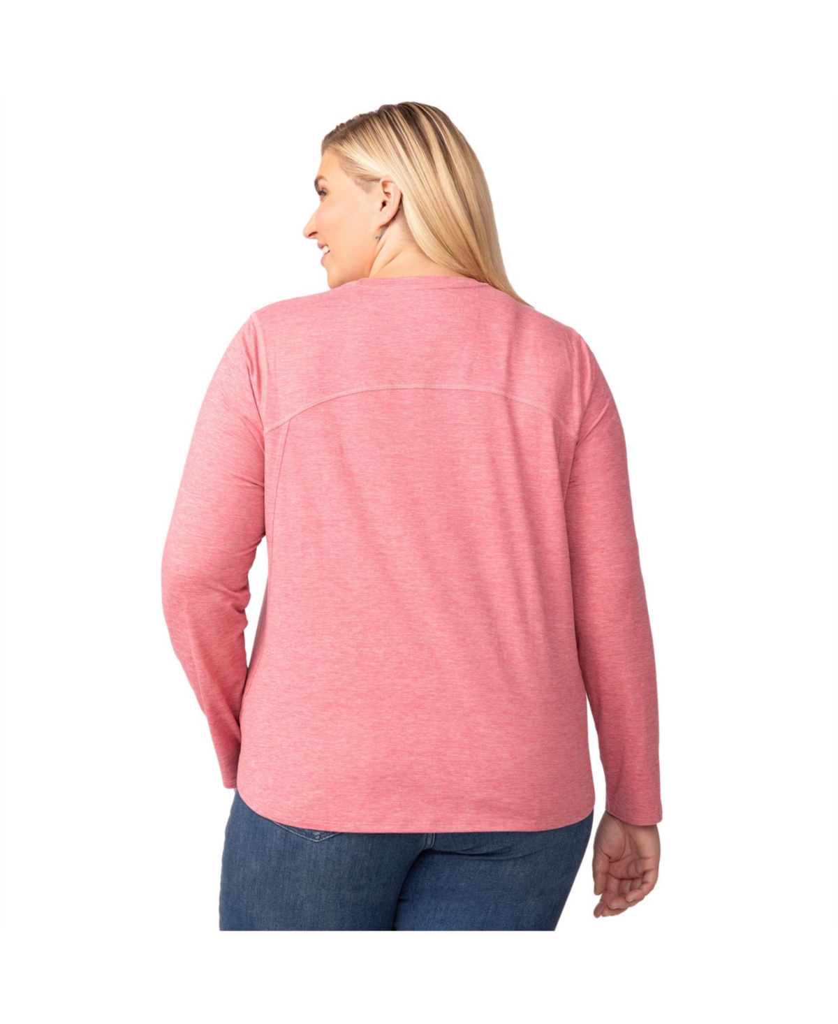 Free Country Women's Plus Cloud Knit All Day Crew Neck Top