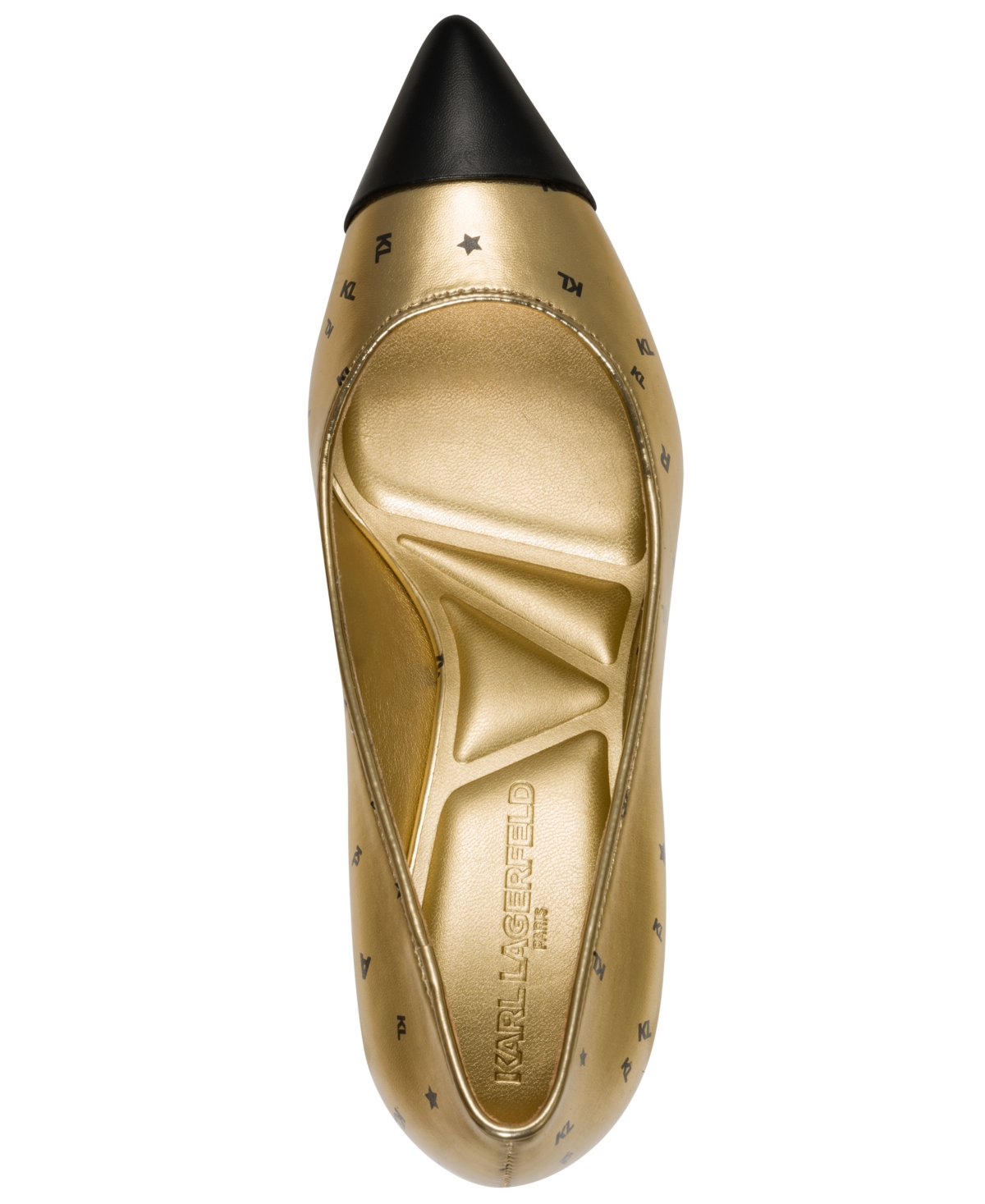 Karl Lagerfeld Women's Riaz Mid Pumps In Gold