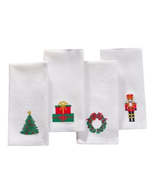 Holiday 4-Pc. Embroidered Napkin Set, 17" x 17"