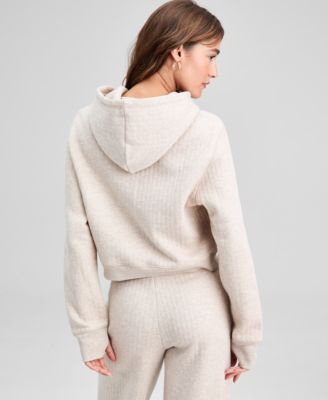 Petite Quilted Lounge Sweatshirt, Macy's Exclusive