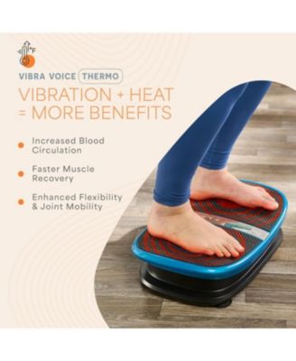 Voice-Controlled Vertical Vibration Plate with Heat Therapy – Whole Body Curved Platform for Lymphatic Drainage, Muscle Relaxation & Recovery