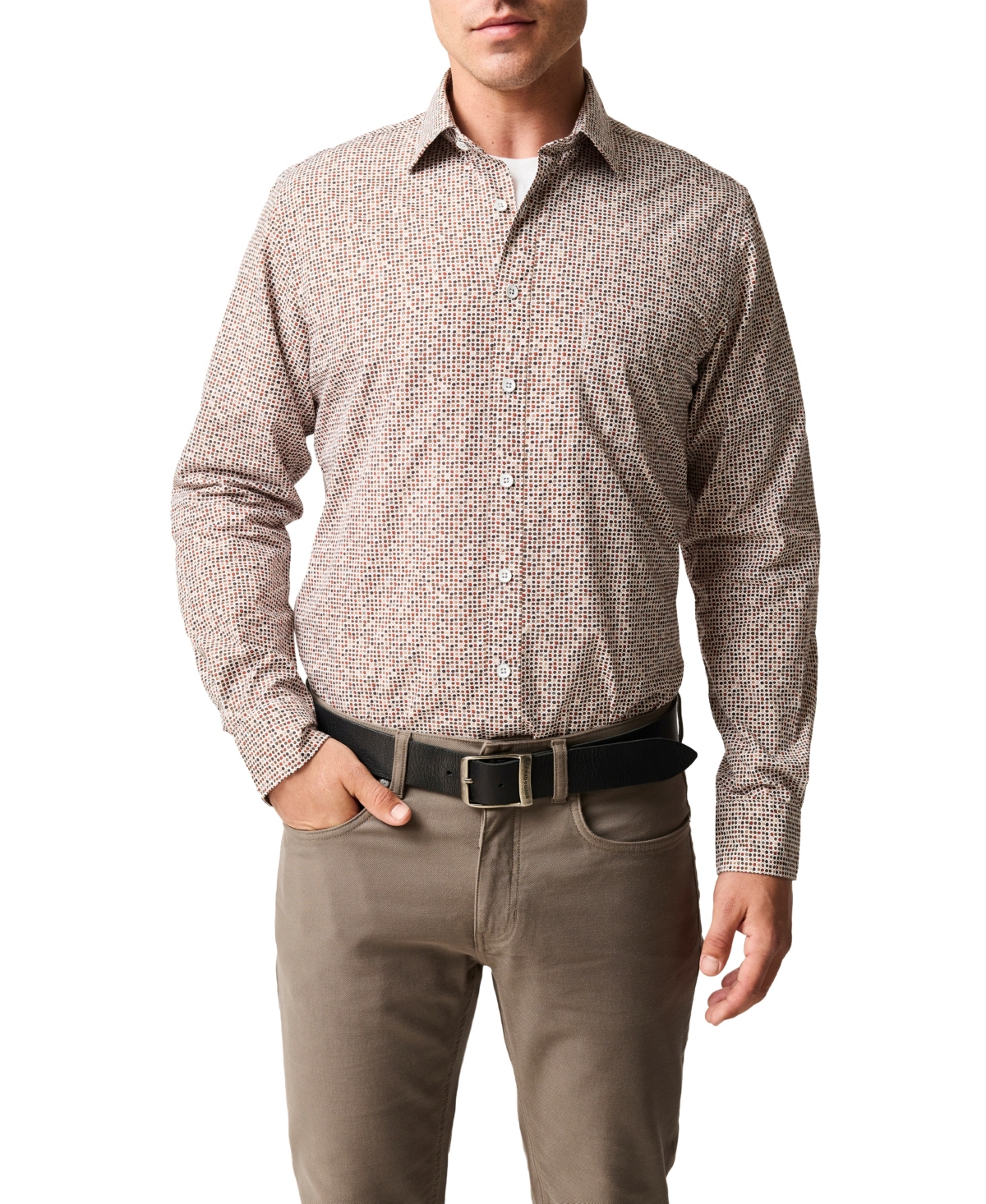Rodd & Gunn Men's Eastbourne Long Sleeve Slim Fit Shirt